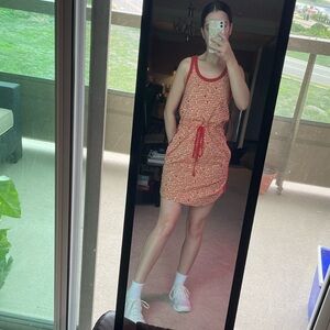 Marc by Marc Jacobs Orange Typography Mini Dress